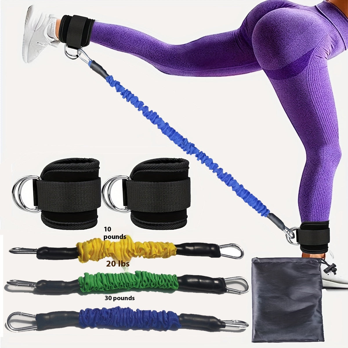 Ankle Strap Resistance Bands - EverActive Fitness