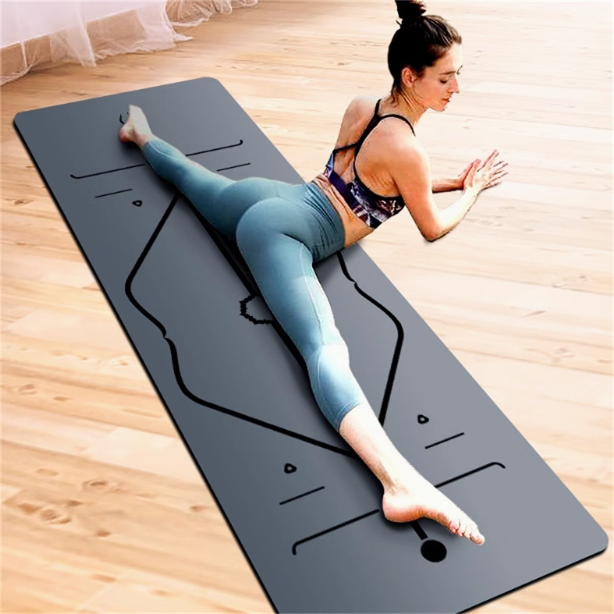 Natural Rubber Non-slip Professional 5mm Thickness Yoga Mat - EverActive Fitness