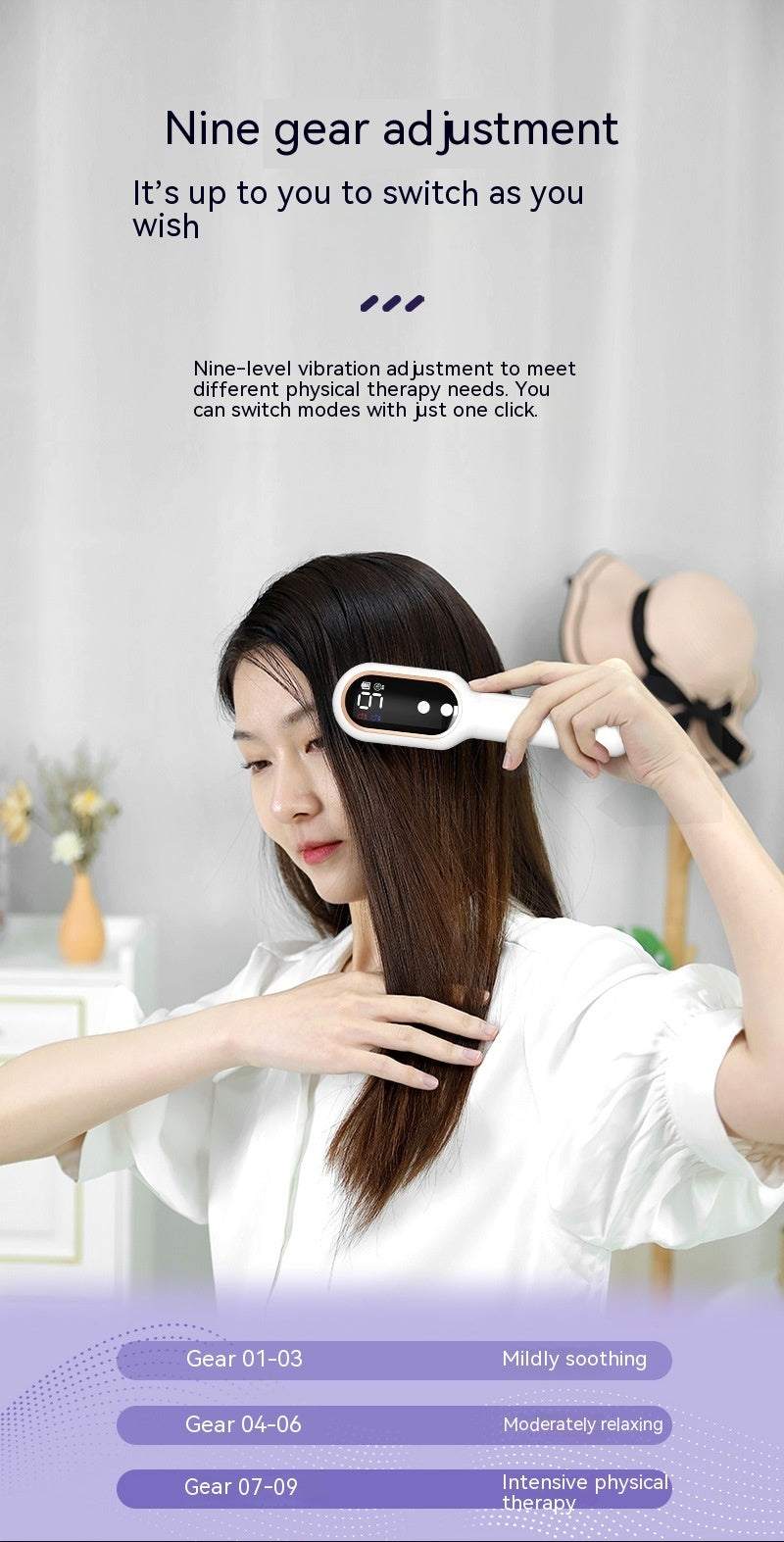 Blue Light Red Light Hair Growth Tonic Scalp Comb - EverActive Fitness